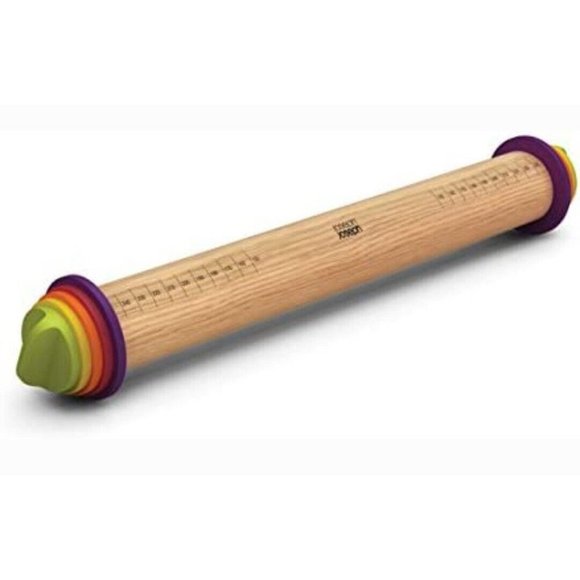 Joseph Joseph 20085 Adjustable Rolling Pin with Removable Rings 13.6" - Picture 3 of 6